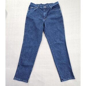 Riders by Lee Women's Denim Jeans Straight Leg Stretch Pockets Black Size 18 M